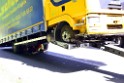 LKW in Boeschung A 3 Rich Frankfurt Hoehe Roesrath Lohmar P266